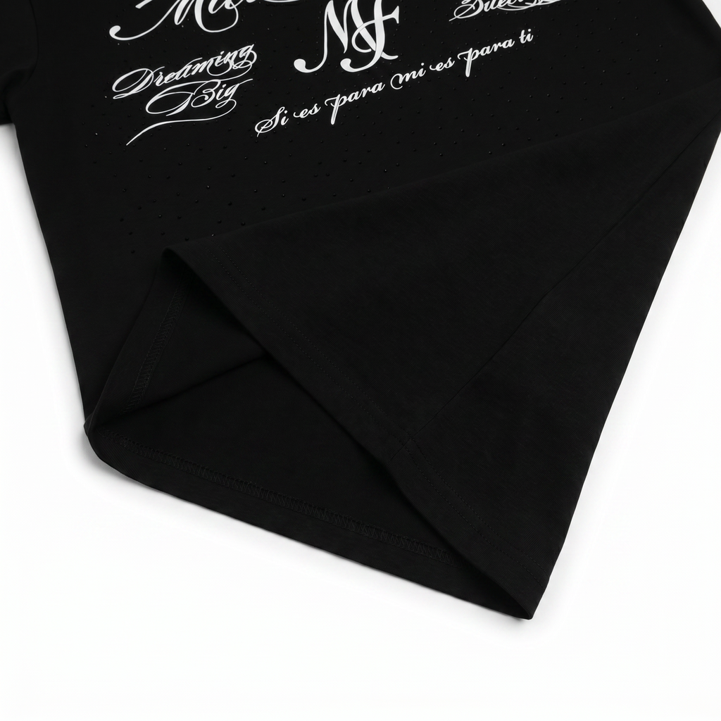 BLACK LIMITLESS GROWTH TEE RELAXED